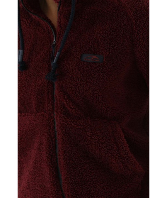 MARATON vyriškas pliušo džemperis 20103 bordo
