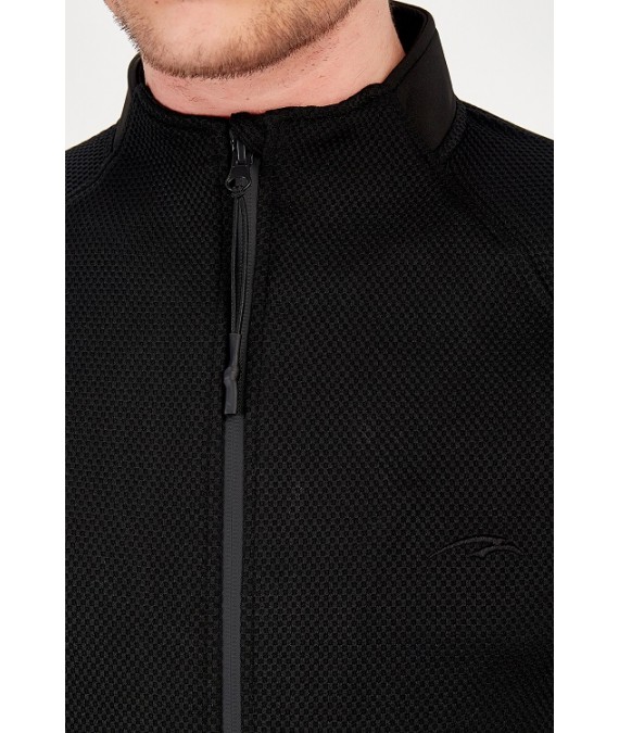 MARATON sintetinis džemperis vyrams 18840 juodas