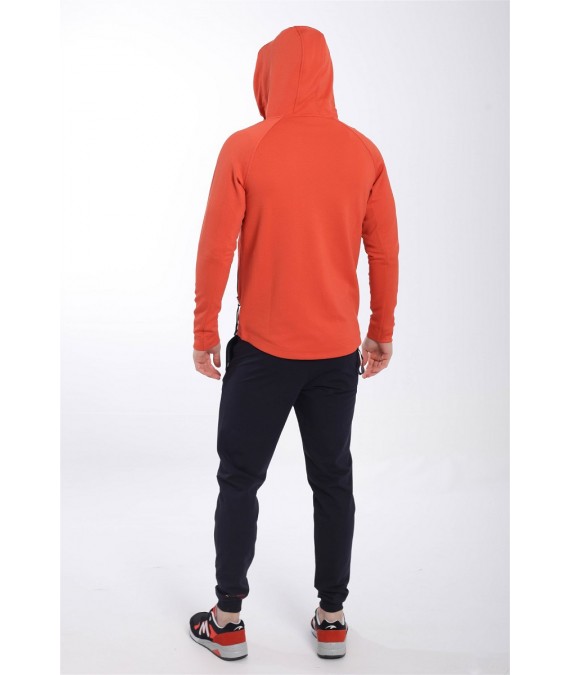 MARATON elastingas sintetinis džemperis vyrams 19427 oranžinis