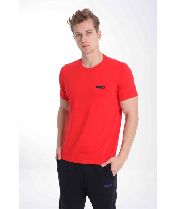 MARATON vyriški marškinėliai iš medvilnės 20896 raudoni