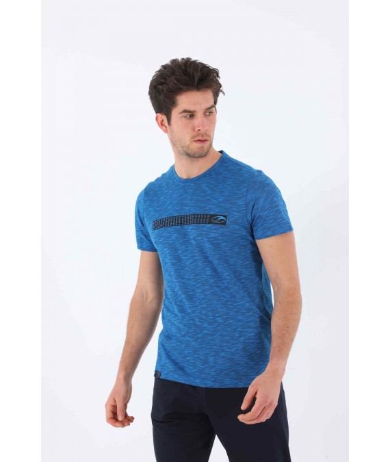 MARATON vyriški marškinėliai su modalu 20784 mėlyni