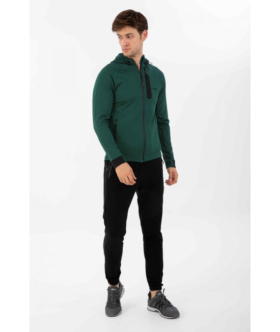 MARATON elastingas sintetinis džemperis vyrams 19427 žalias
