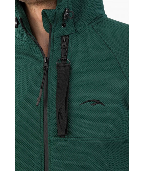 MARATON elastingas sintetinis džemperis vyrams 19427 žalias