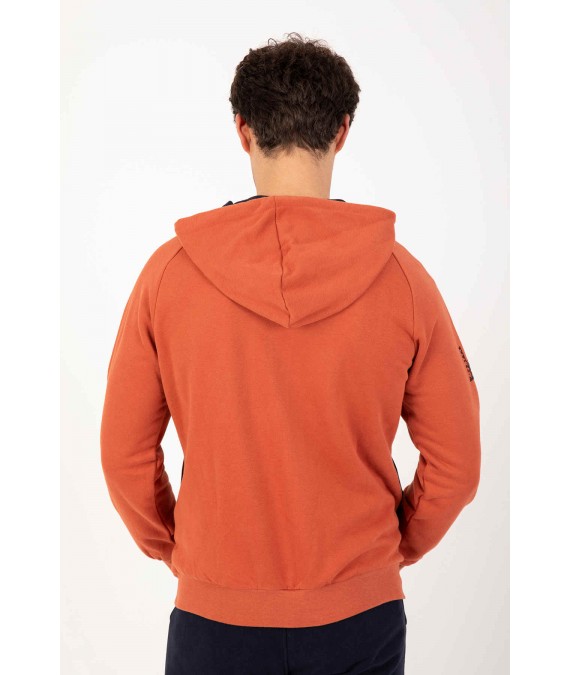 MARATON šiltas džemperis vyrams 21303 oranžinis
