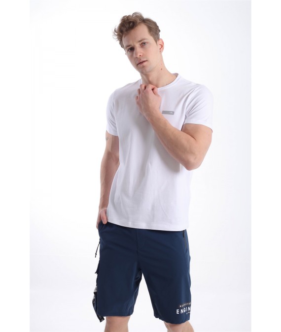 MARATON vyriški marškinėliai iš medvilnės 20896 balti