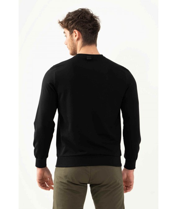 MARATON medvilninis džemperis vyrams 21702 juodas