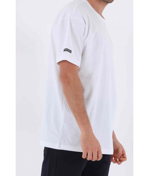MARATON vyriški marškinėliai OVERSIZE iš medvilnės 20771 balti